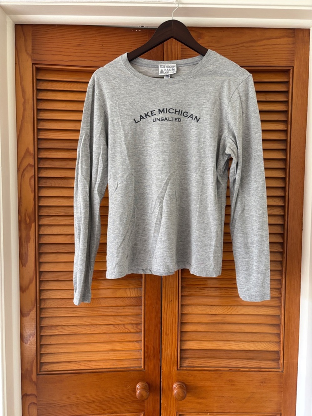 Michigan Rag Co. Heather Gray Crewneck Tee